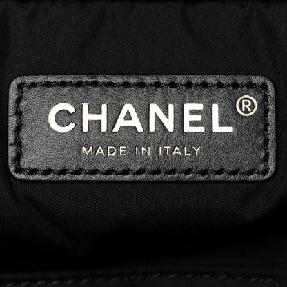 Chanel Shiny Grained Calfskin Quilted Travel Bowling Bag Black 6 of 10