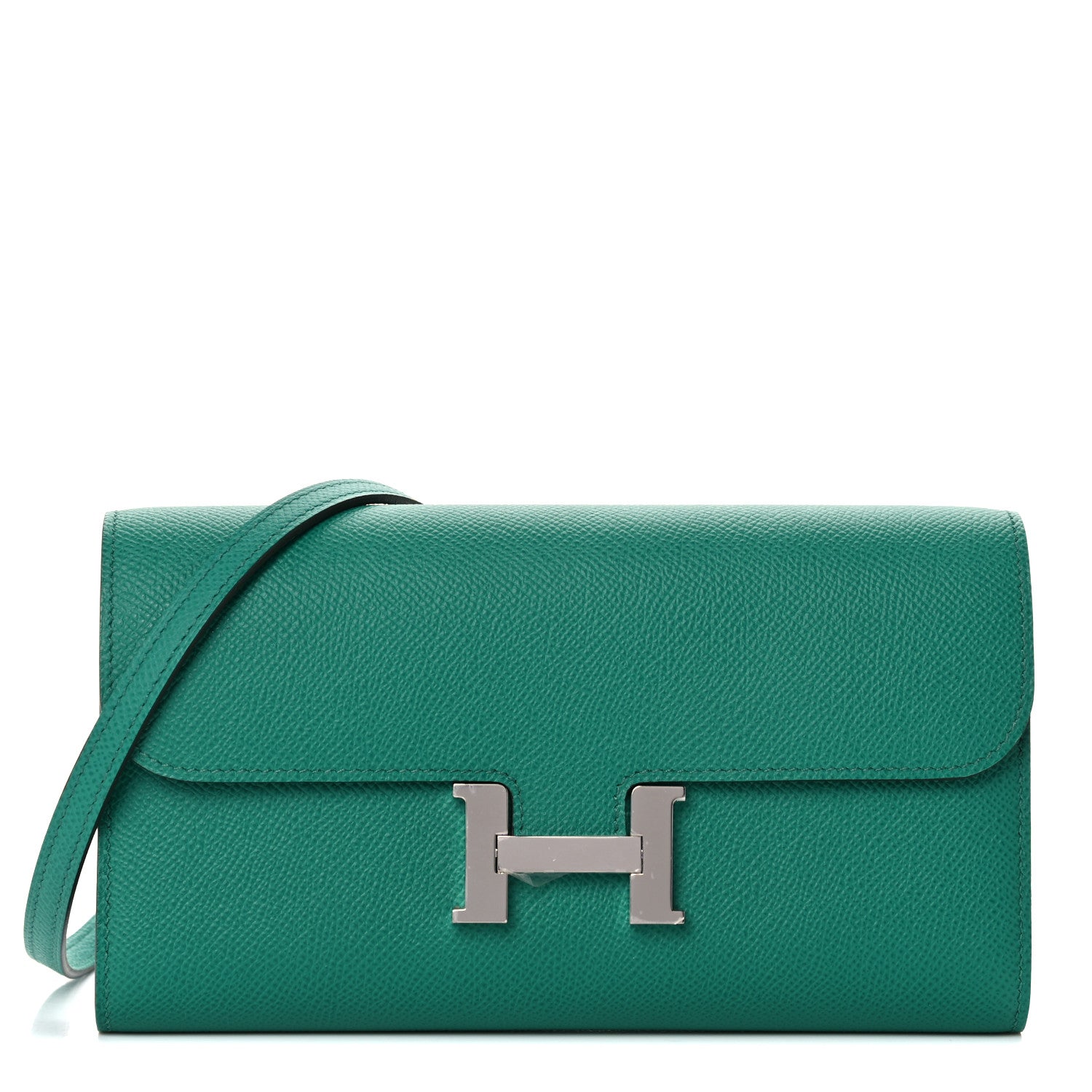 Hermes Epsom Constance Long To Go Wallet Vert Vertigo 1 of 14