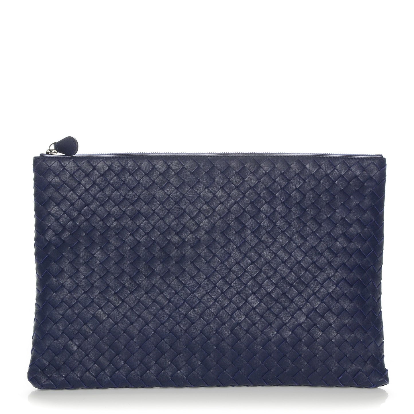 Nappa Intrecciato Document Case Blue