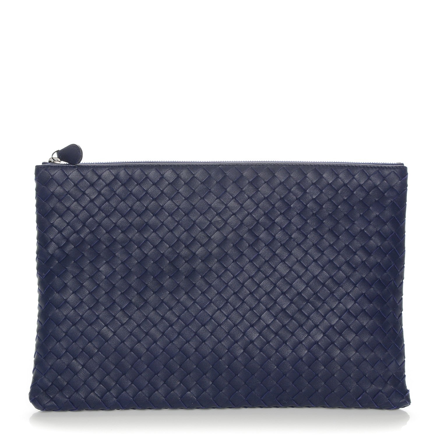 Bottega Veneta Nappa Intrecciato Document Case Blue 1 of 7