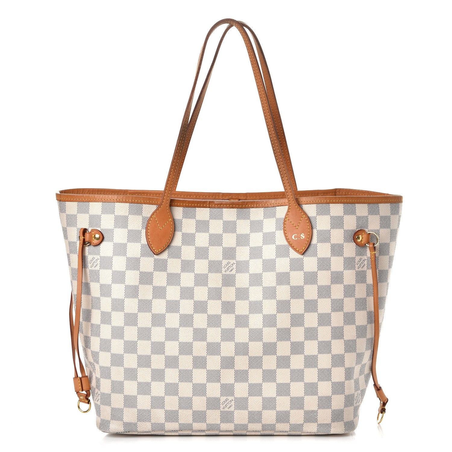 Louis Vuitton Damier Azur Neo Neverfull MM Rose Ballerine 1 of 13