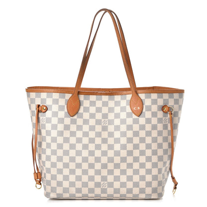 Louis Vuitton Damier Azur Neo Neverfull MM Rose Ballerine 1 of 13