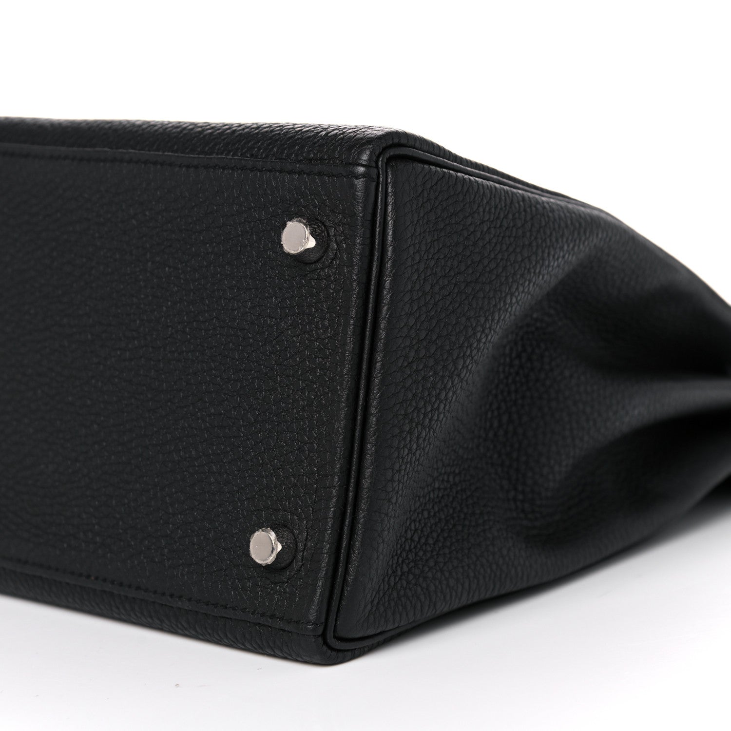Hermes Togo Verso Kelly Retourne 35 Black Bleu Agate 9 of 14