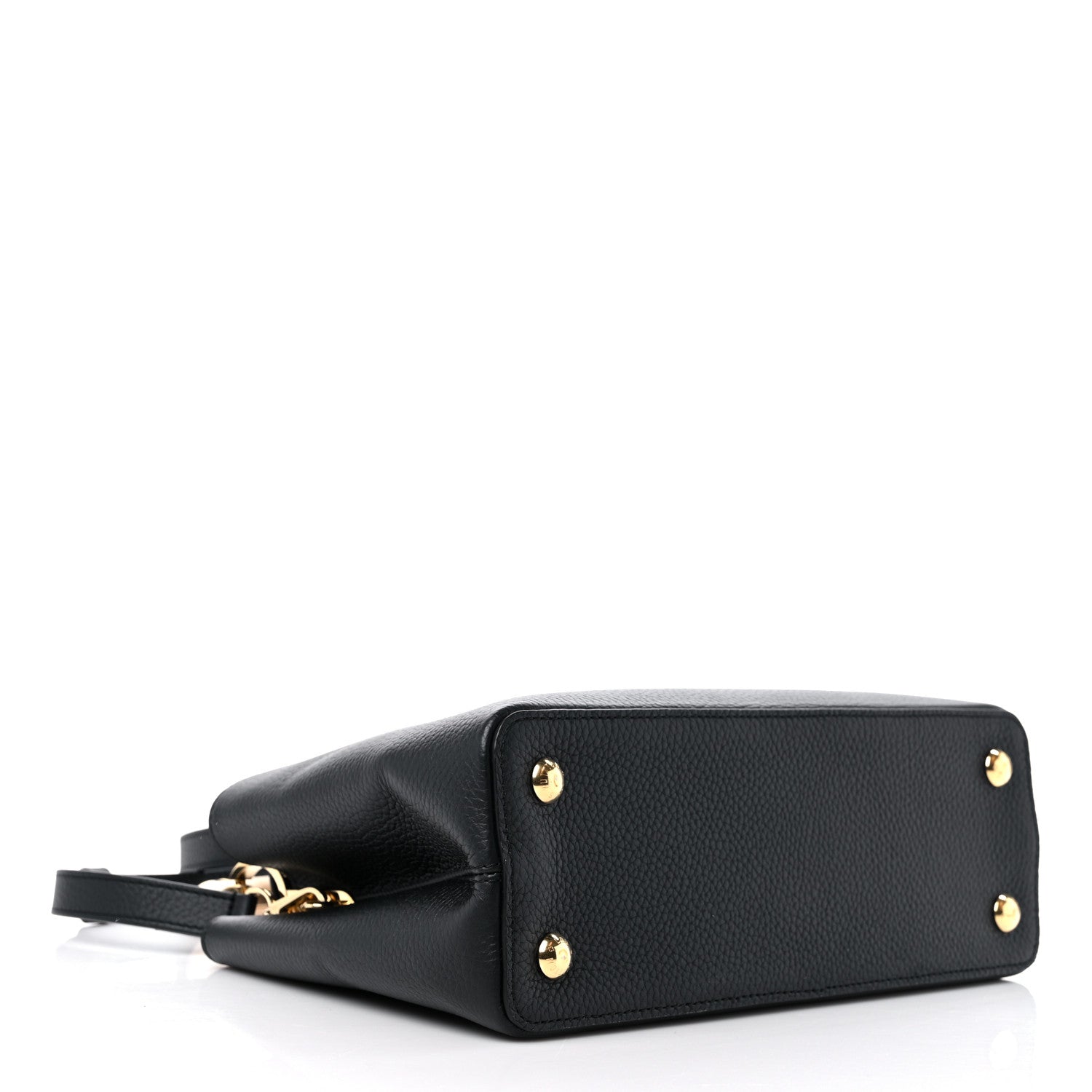 Louis Vuitton Taurillon Kintsugi Capucines MM Black 4 of 8