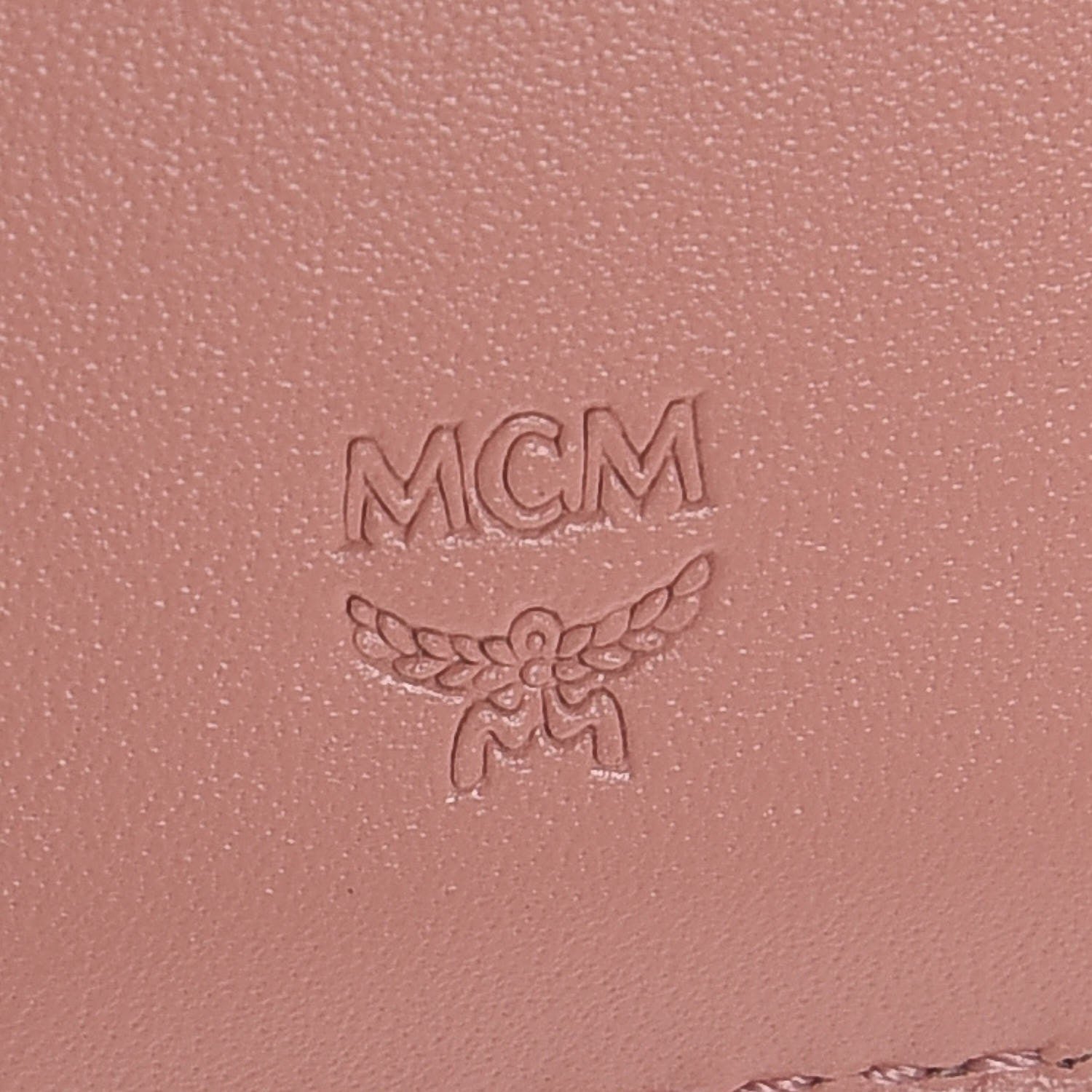 MCM Visetos Rabbit Zip Around Wallet Pink 7 of 10
