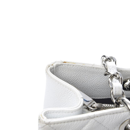 Chanel Caviar Quilted Grand Shopping Tote GST White 15 of 16