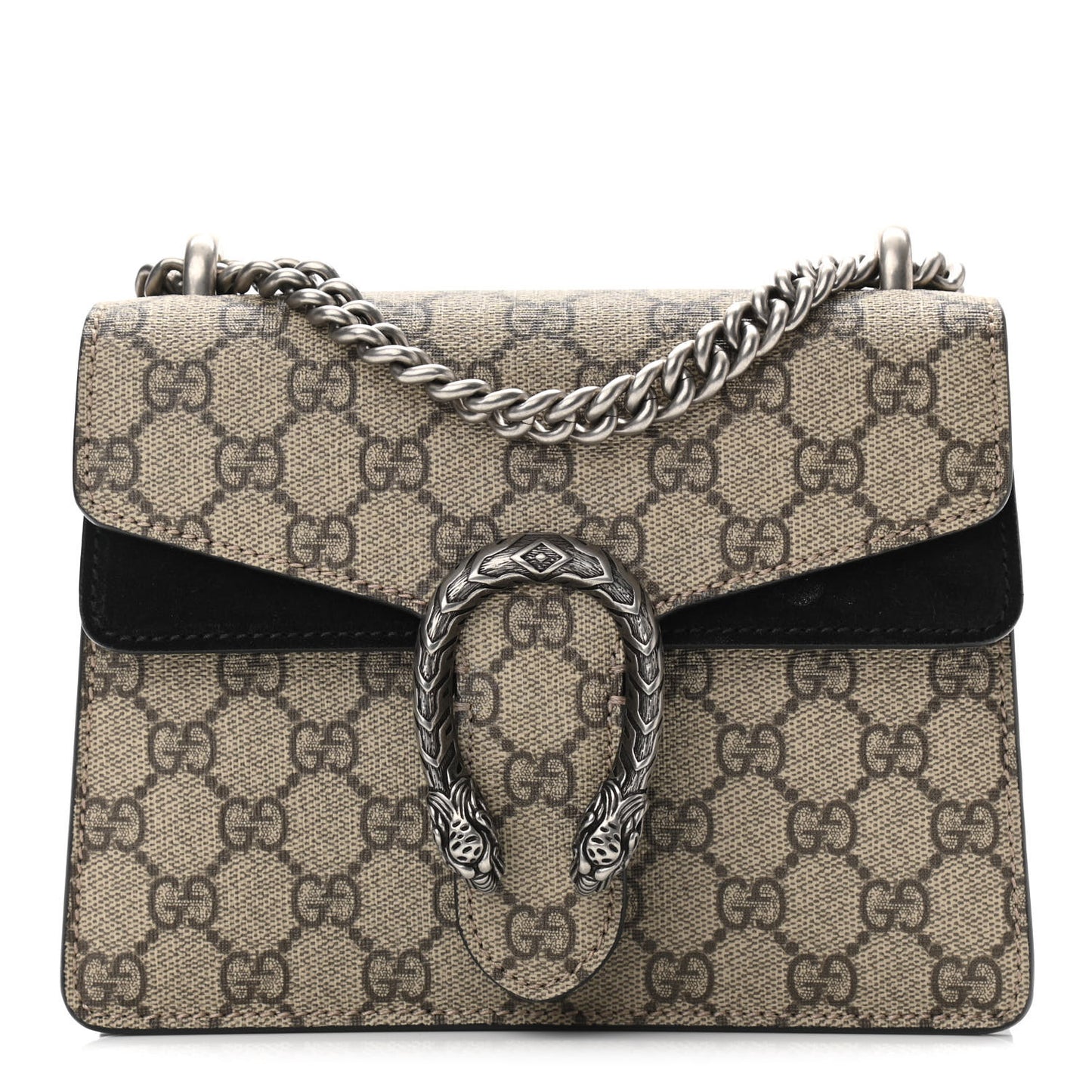 GG Supreme Monogram Mini Dionysus Shoulder Bag Black