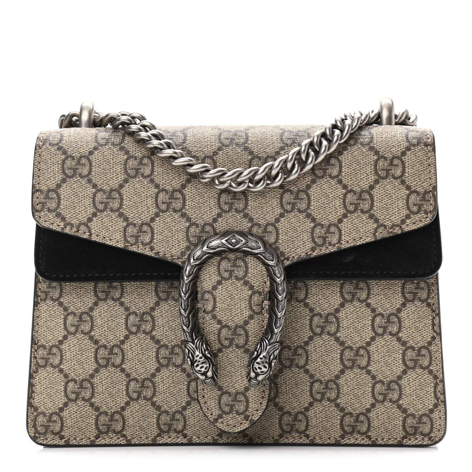 Gucci GG Supreme Monogram Mini Dionysus Shoulder Bag Black 1 of 10