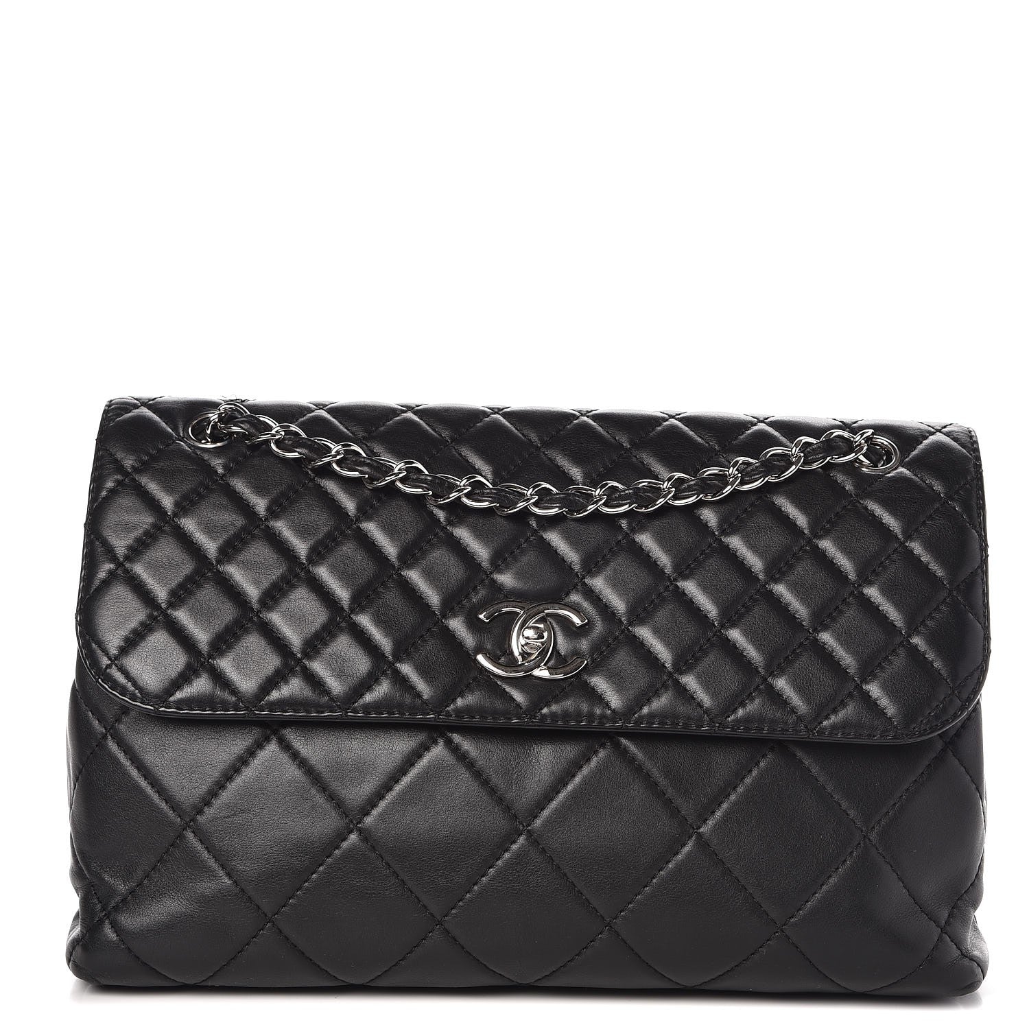 Chanel Calfskin Quilted In The Business Flap Black 1 of 7