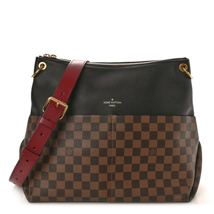 Louis Vuitton LOUIS VUITTON Damier Ebene Calfskin Maida Black 1 of 9