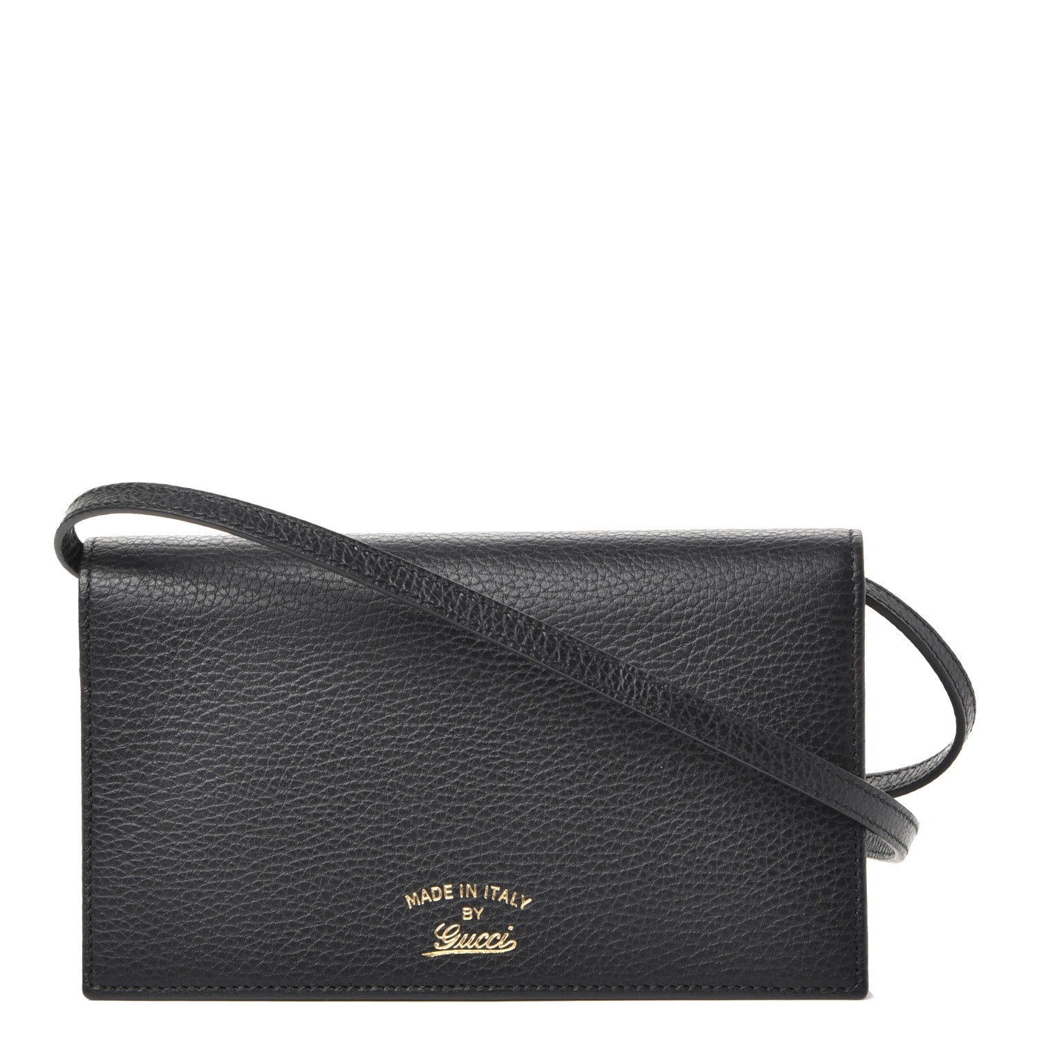 Gucci Dollar Calfskin Mini Swing Wallet Bag Black 1 of 8