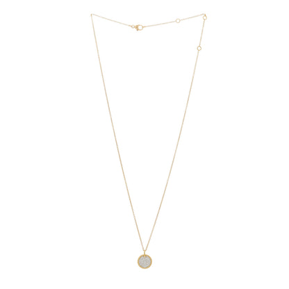 David Yurman 18K Yellow Gold Diamond Cable Collectibles Pave Charm Pendant Necklace 3 of 5