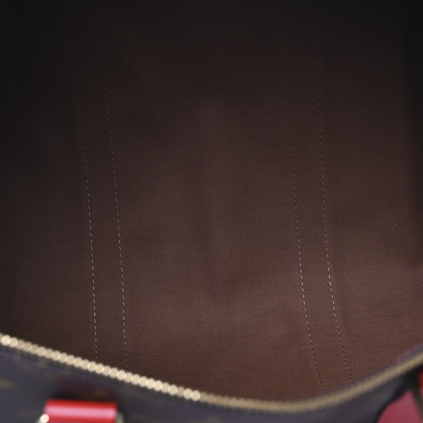 Calfskin Monogram Keepall Bandouliere 50 Coquelicot