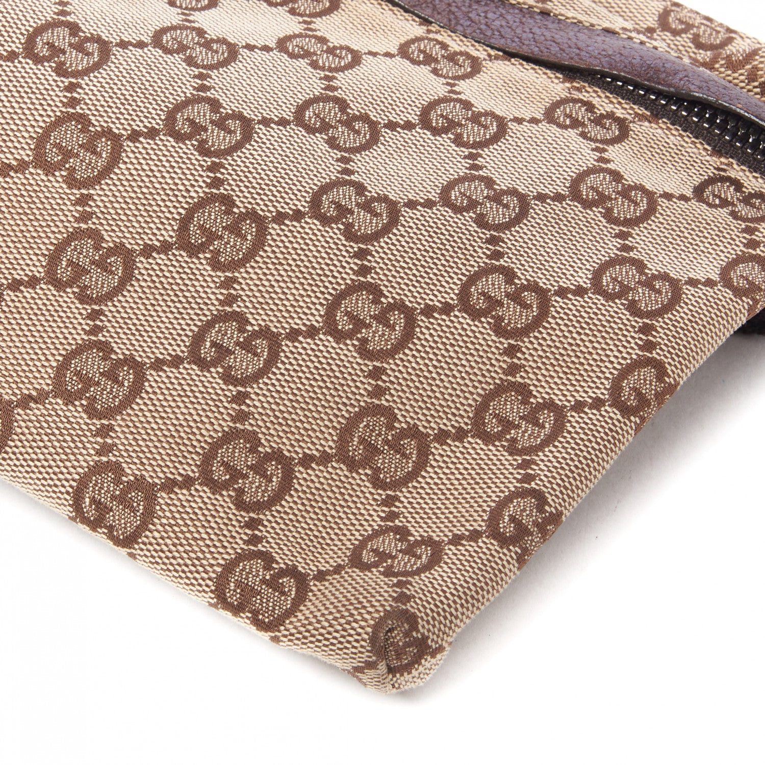 Gucci GG Monogram Double Pocket Belt Bag Dark Brown 4 of 7