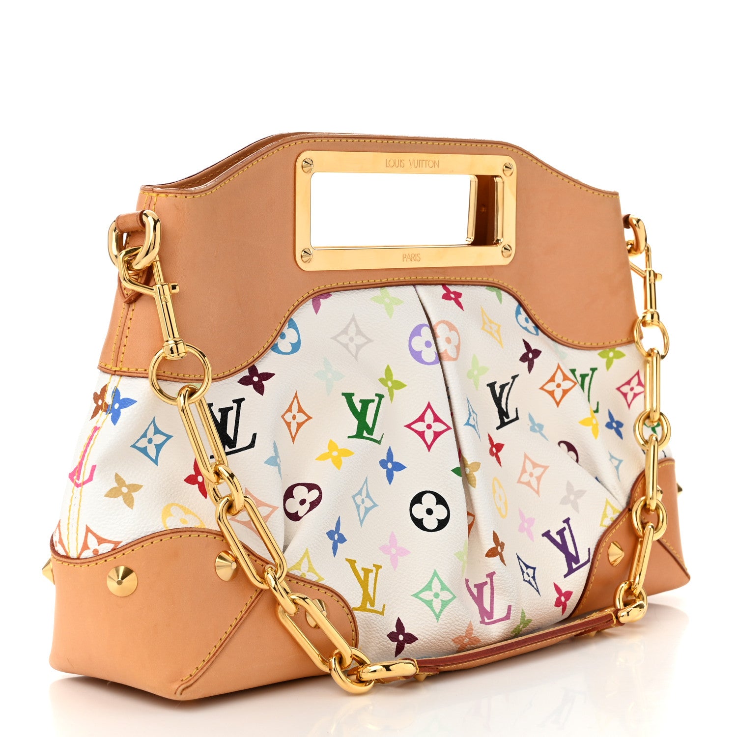 Louis Vuitton Monogram Multicolor Judy MM White 3 of 10