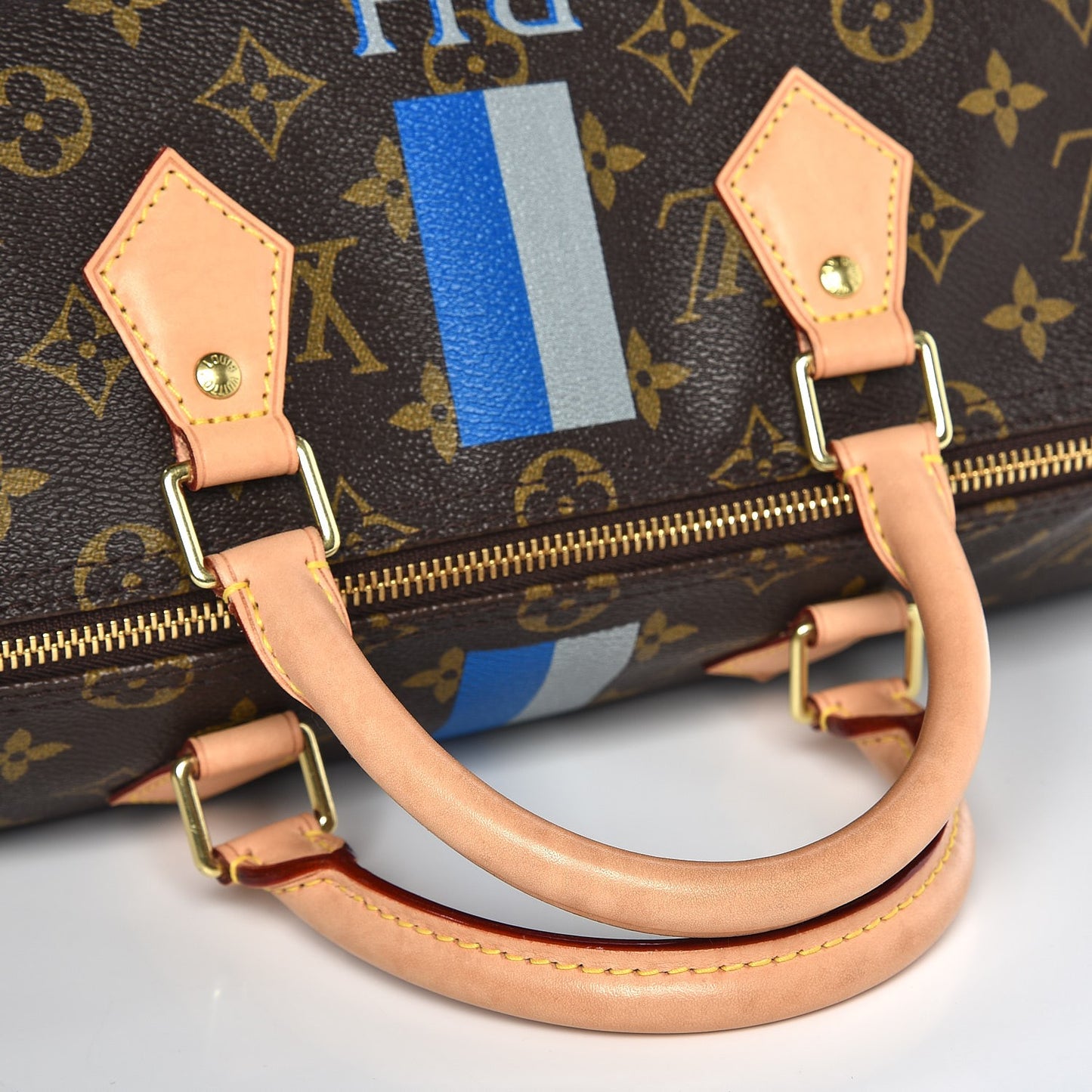 Monogram My LV Heritage Speedy 35 Blue De France Gris
