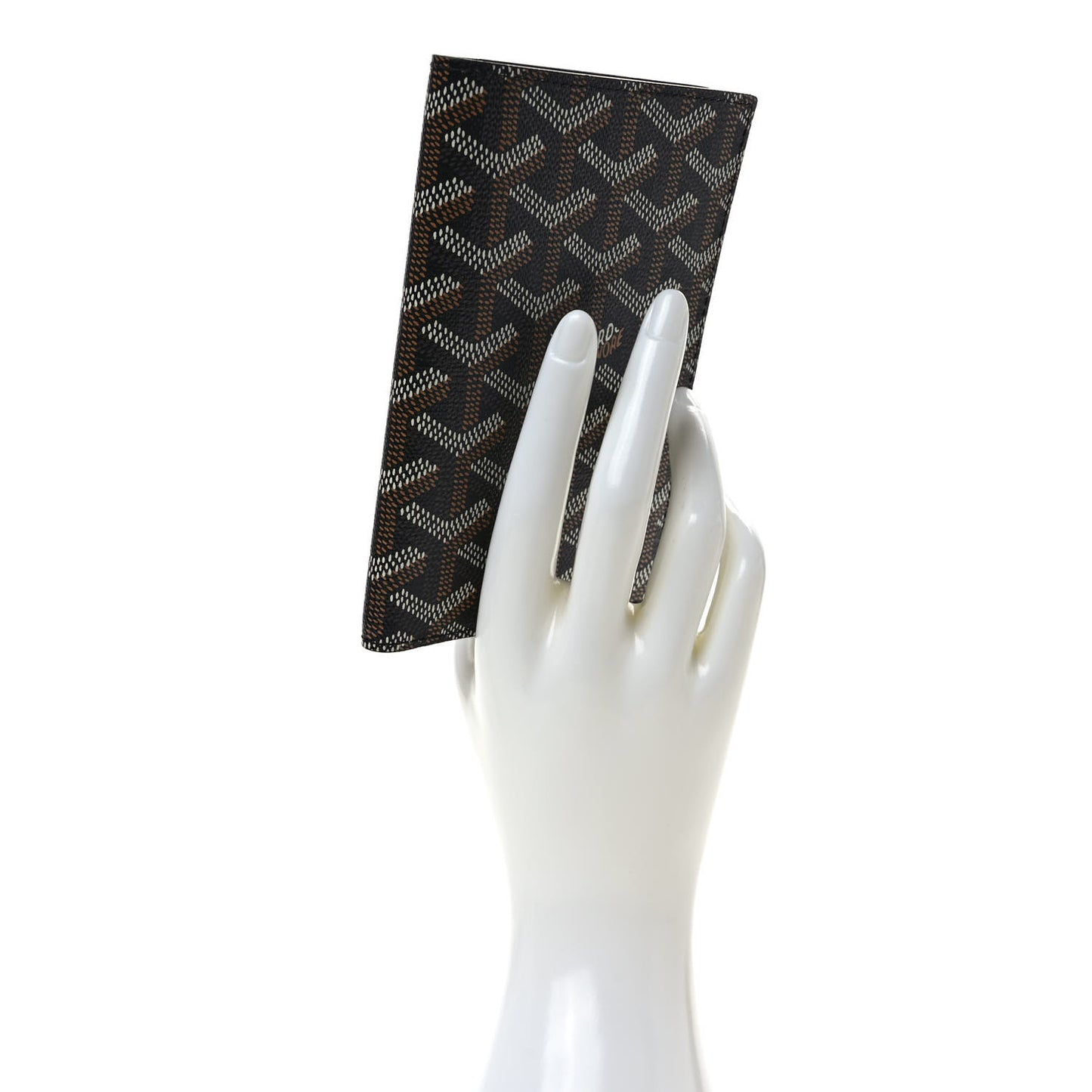 Goyardine Grenelle Passport Wallet Black Gold