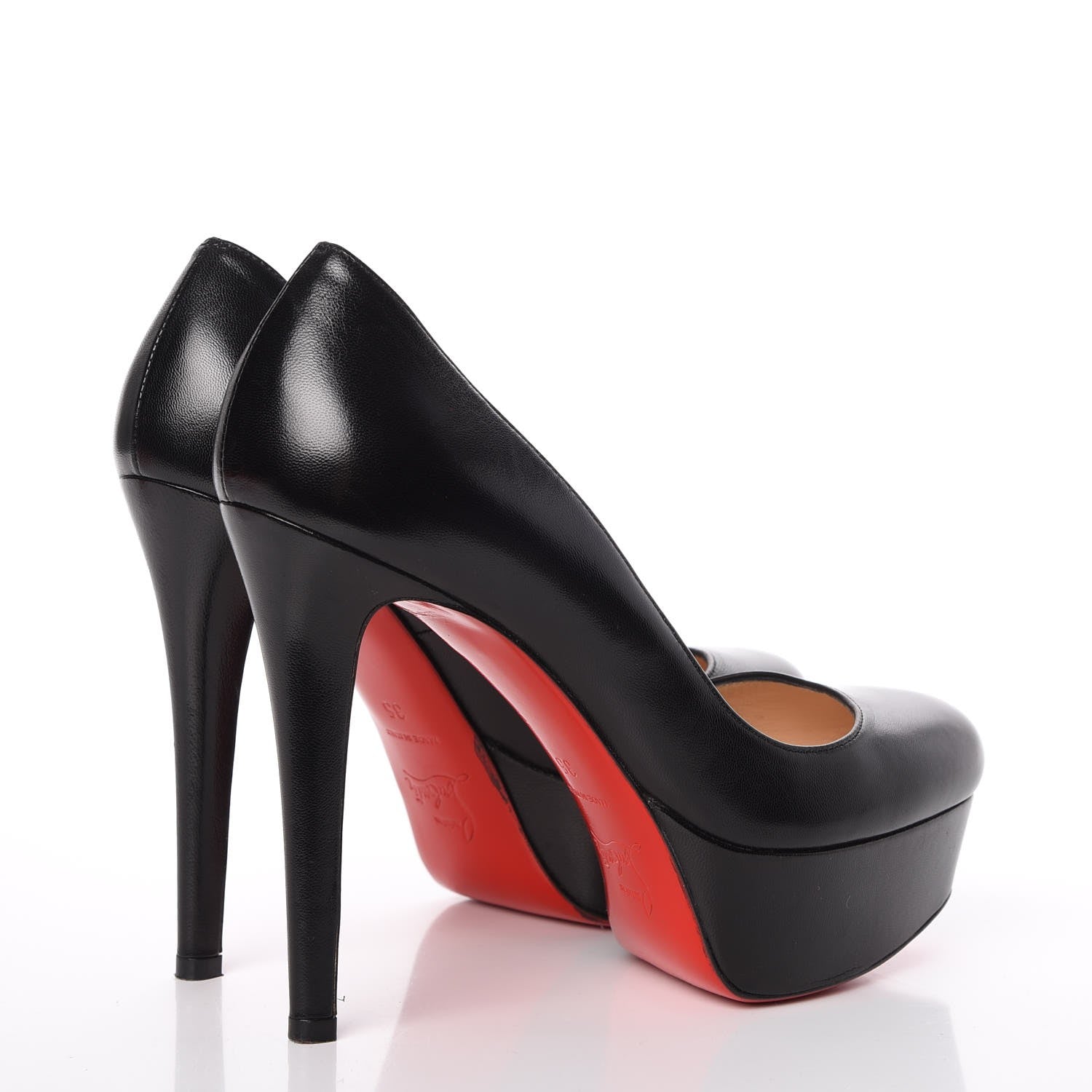 Christian Louboutin Kid Bianca 120 Pumps 35 Black 4 of 13