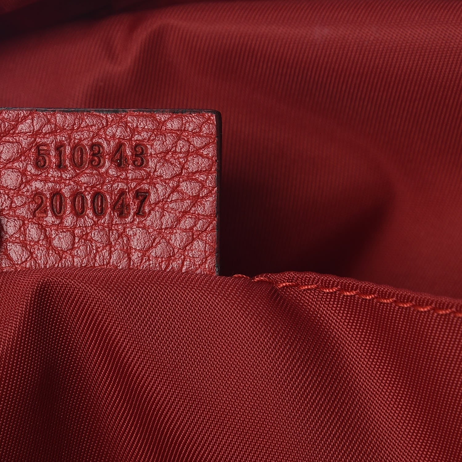 Gucci Nylon Monogram Dollar Calfskin Medium Light Single Buckle Backpack Vibrant Red 8 of 11