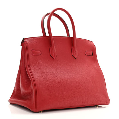 Hermes Togo Birkin 35 Rouge Casaque 3 of 10