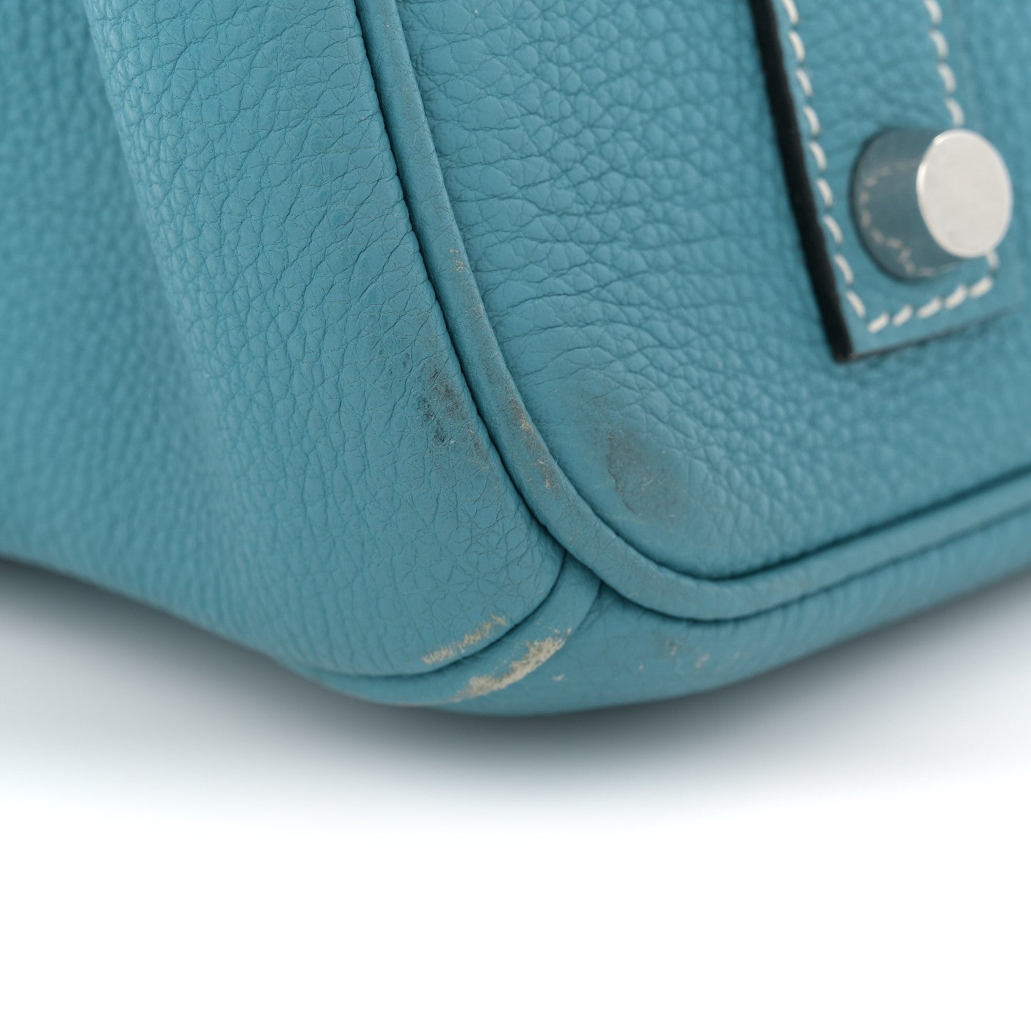 Hermes Taurillon Clemence Birkin 35 Blue Jean 20 of 20