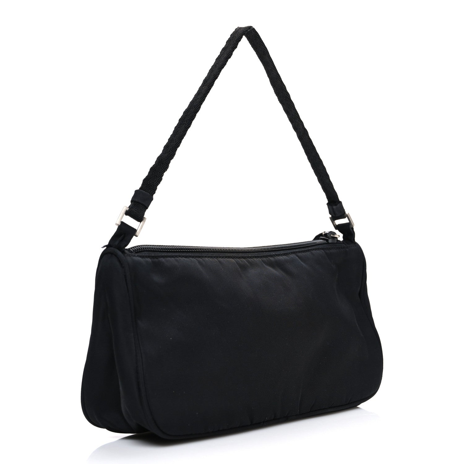 Prada Tessuto Nylon Pochette Bag Black 3 of 9