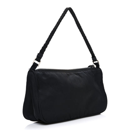 Prada Tessuto Nylon Pochette Bag Black 3 of 9
