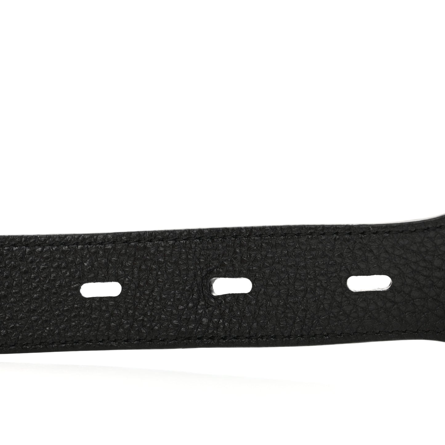 Canvas Calfskin Logo Shoulder Strap Black White