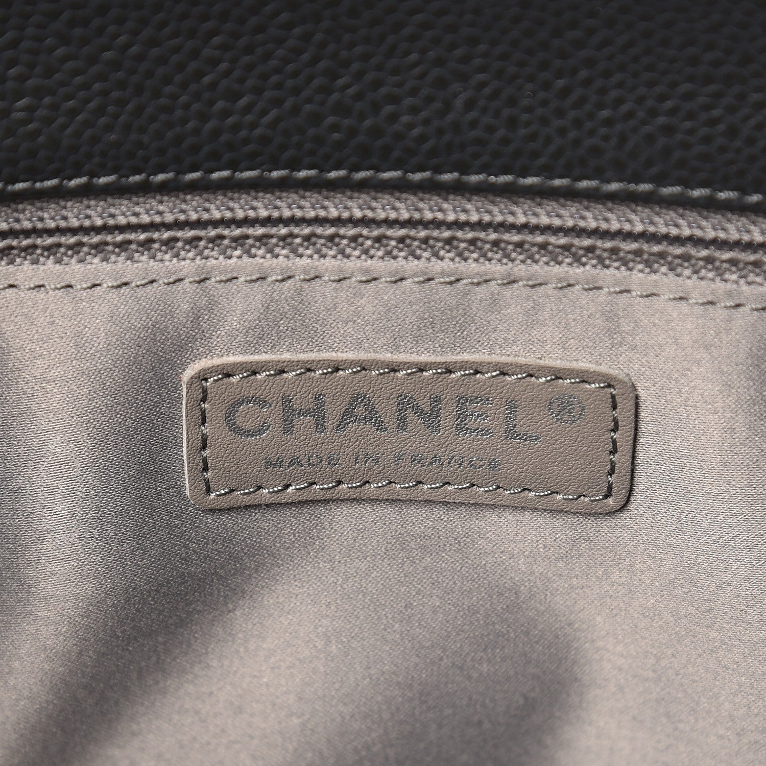 Chanel Caviar Quilted Grand Shopping Tote GST Dark Grey 6 of 8