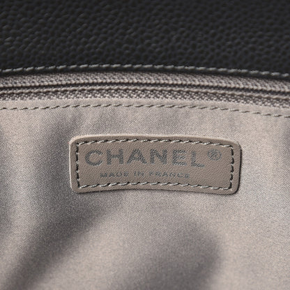 Chanel Caviar Quilted Grand Shopping Tote GST Dark Grey 6 of 8