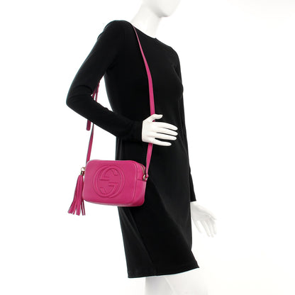 Gucci Cellarius Calfskin Small Soho Disco Bag Bright Bouganville 2 of 7