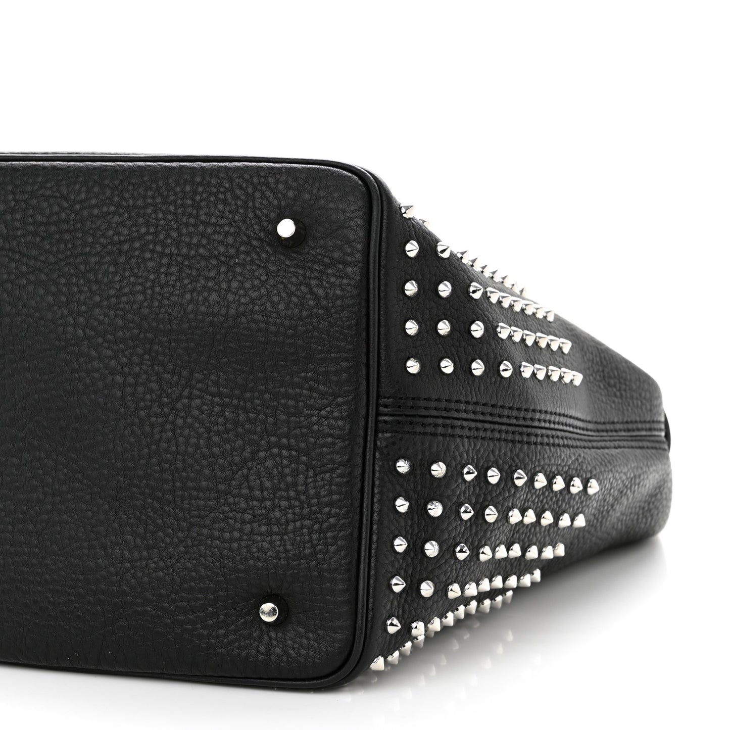 Calfskin Studded Medium Susanna Hobo Black