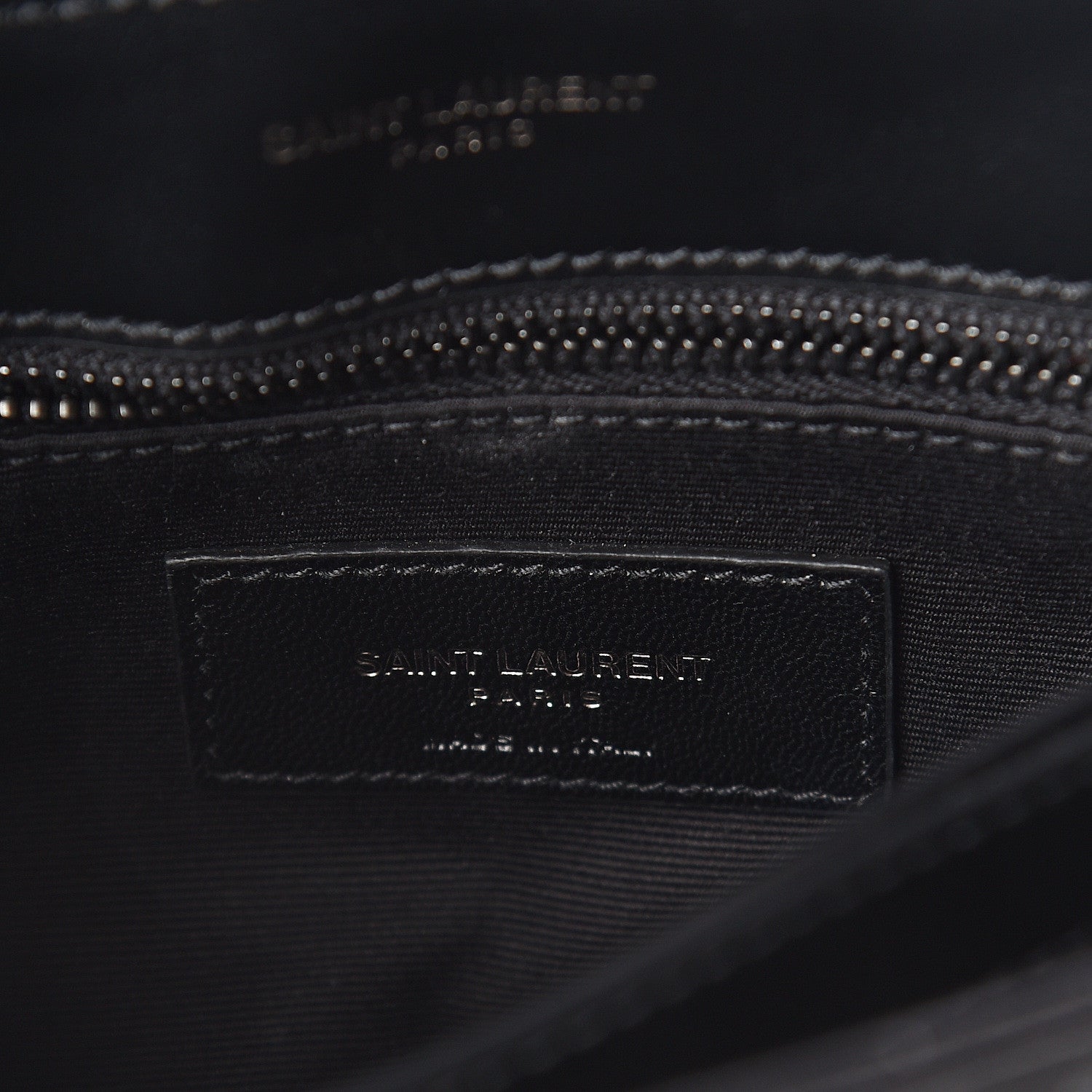 Saint Laurent Calfskin Y Quilted Monogram Toy Loulou Crossbody Bag Black 5 of 9