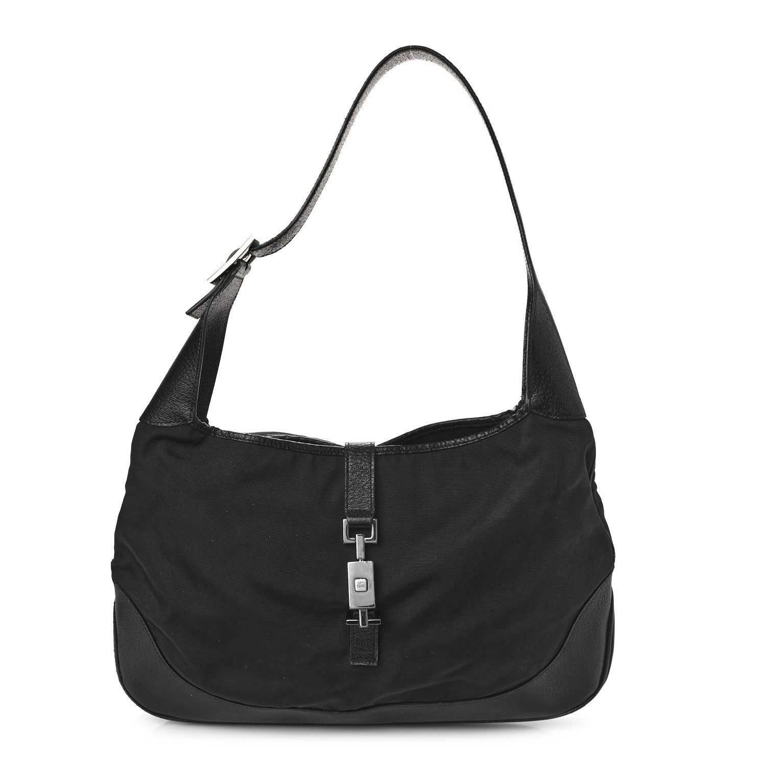 Gucci Canvas Small Jackie O Hobo Black 1 of 10