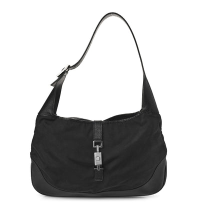Gucci Canvas Small Jackie O Hobo Black 1 of 10