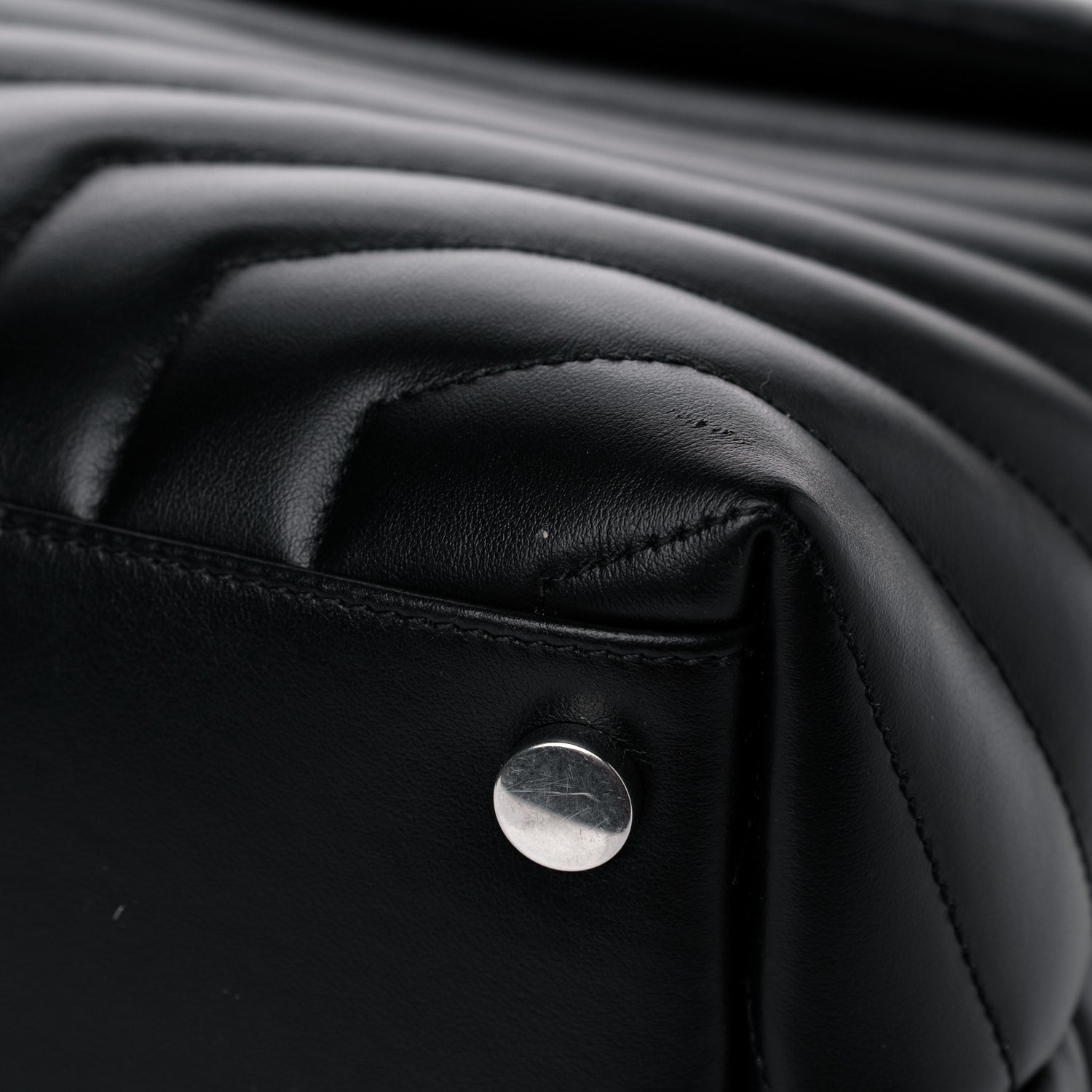 Saint Laurent Calfskin Y Quilted Monogram Large Loulou Chain Satchel Black 11 of 17