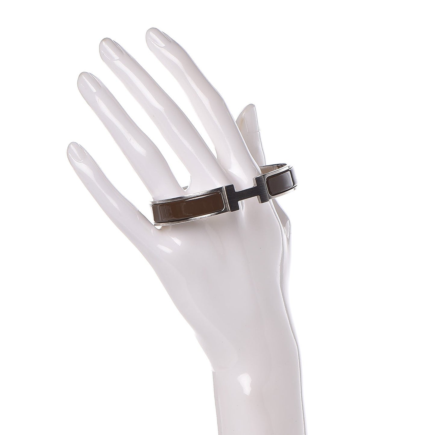 Enamel Narrow Clic Clac HH Bracelet GM Cachou