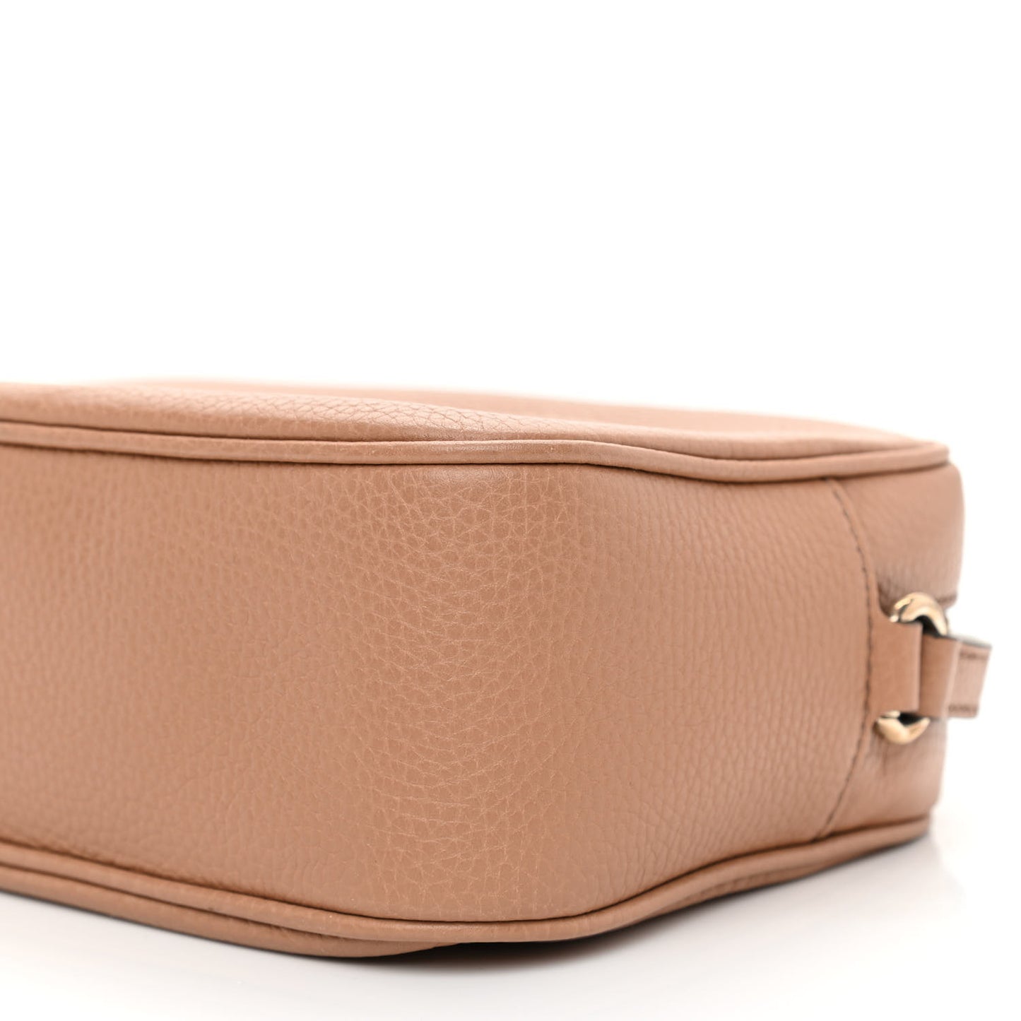 Pebbled Calfskin Small Soho Disco Bag Rose Beige