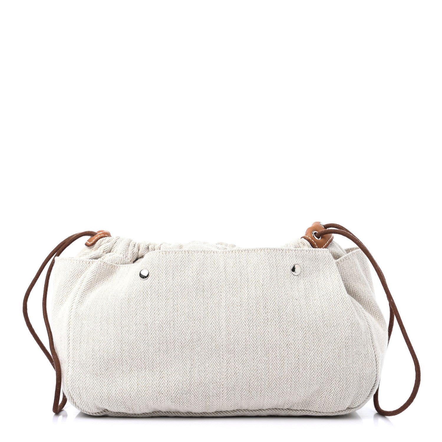 Hermes Canvas Barenia Fourbi 25 MM Pouch Naturel Fauve 1 of 8