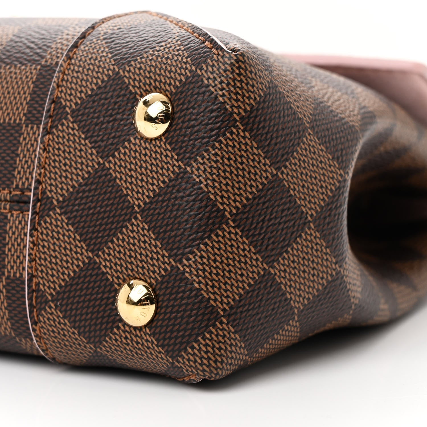 Louis Vuitton Damier Ebene Caissa Clutch Rose Ballerine 11 of 13