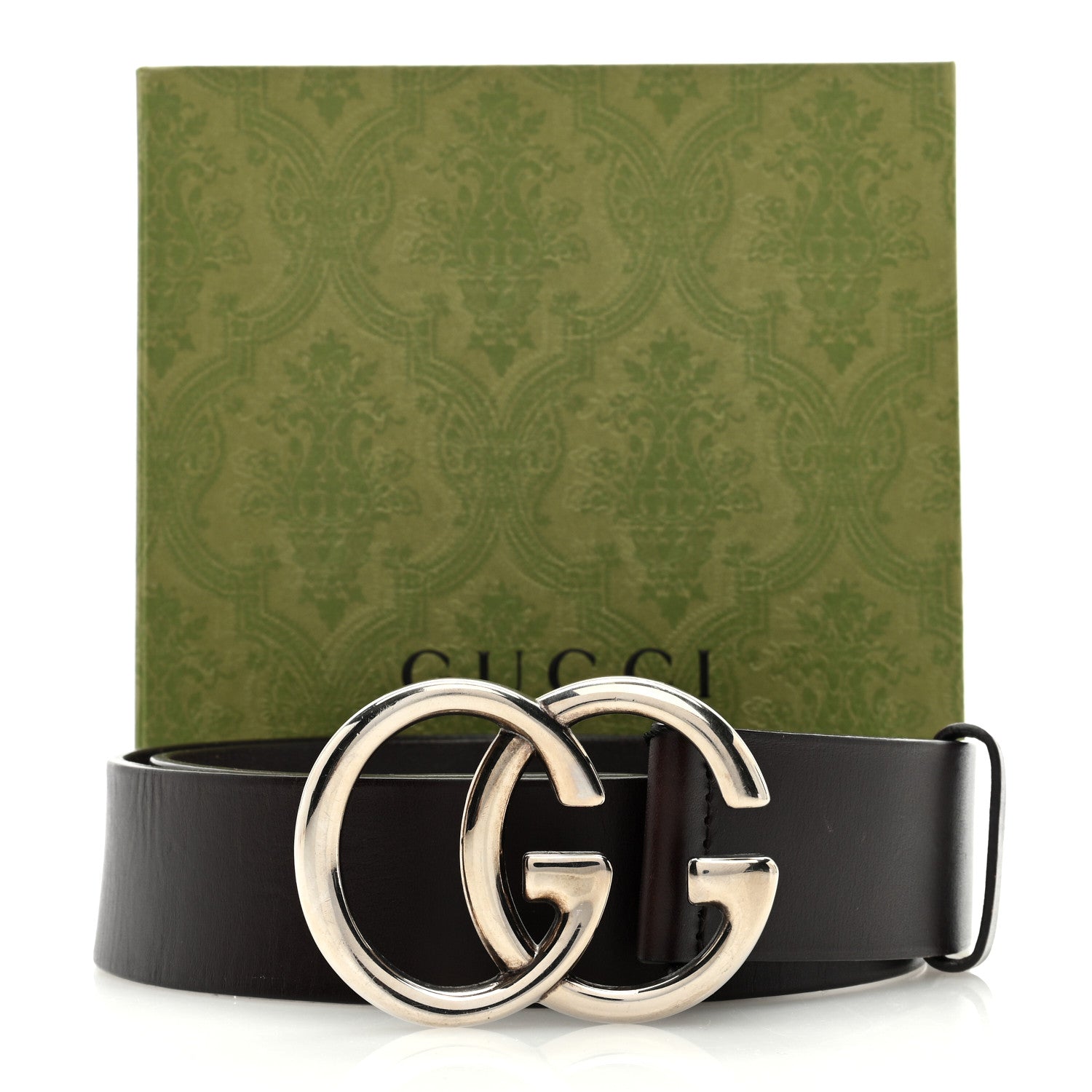 Gucci Smooth Calfskin Double G 40mm Belt 90 36 Dark Brown 5 of 5