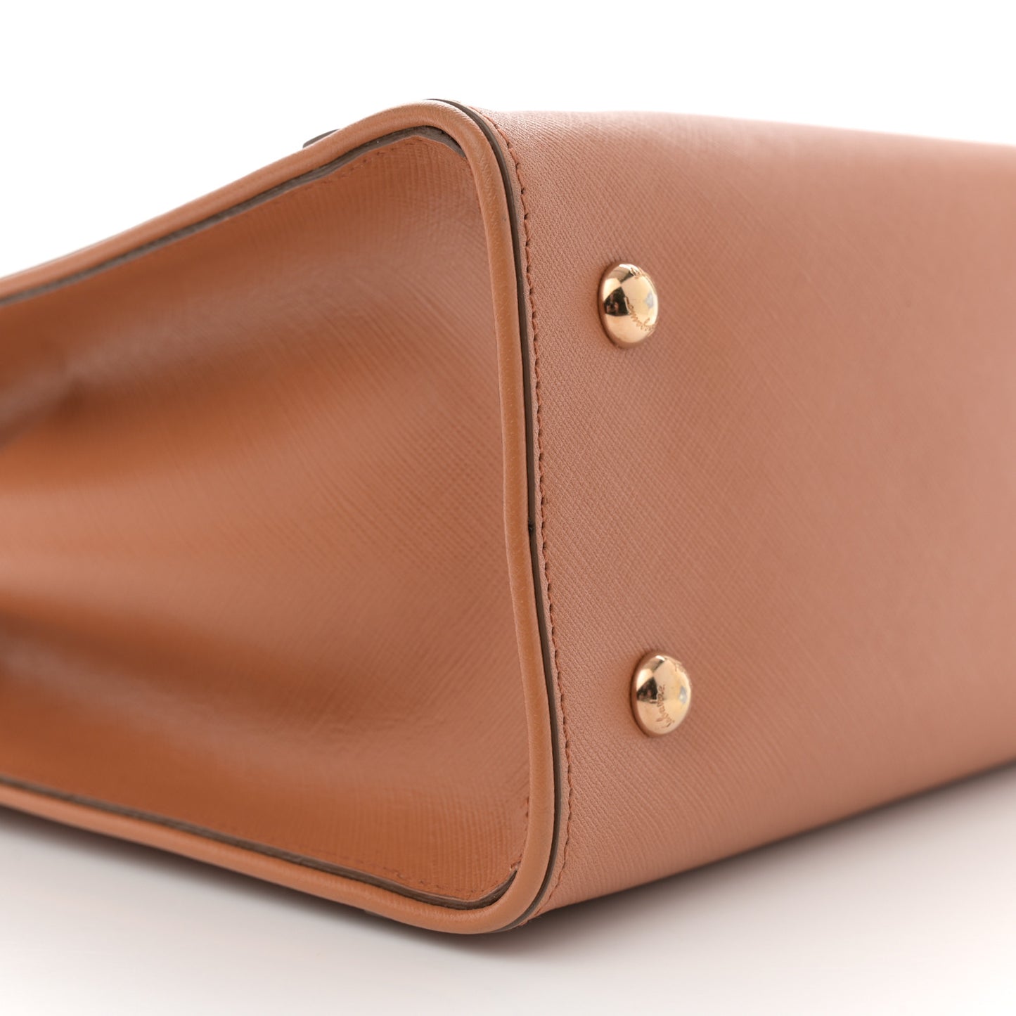 Printed Calfskin Briana Tote Brown