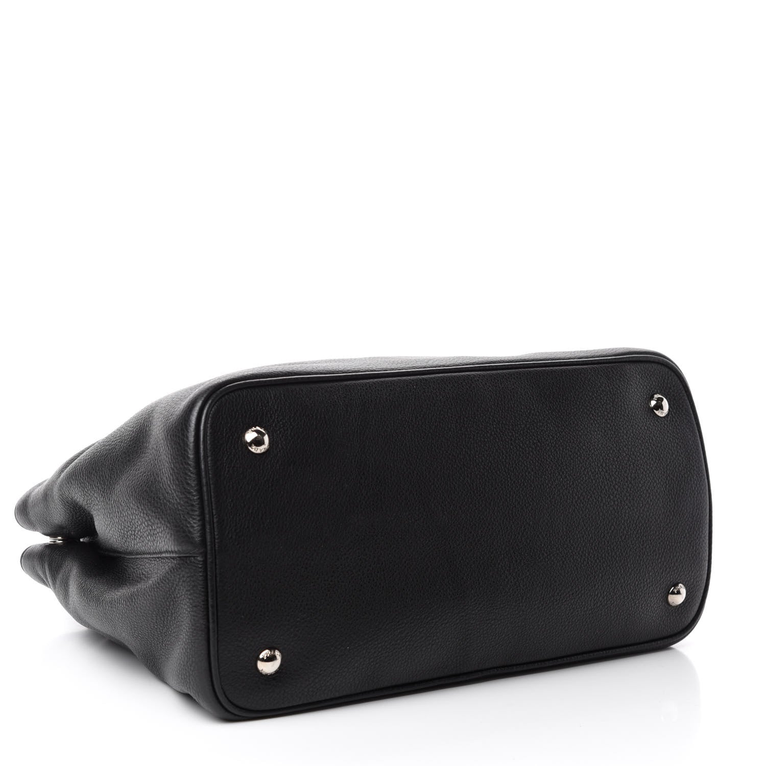 Prada Vitello Daino Tote Black 4 of 10