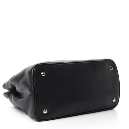 Prada Vitello Daino Tote Black 4 of 10