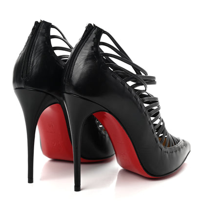Christian Louboutin Kid Gortika 100 Strappy Pumps 40 Black 4 of 7