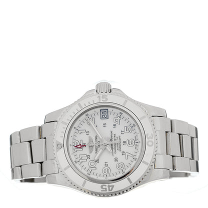 Breitling Stainless Steel 36mm Superocean II Automatic Watch White A17312 2 of 5