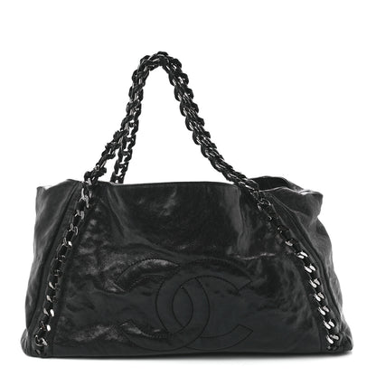 Chanel Glazed Caviar East West Modern Chain Tote Black 1 of 11