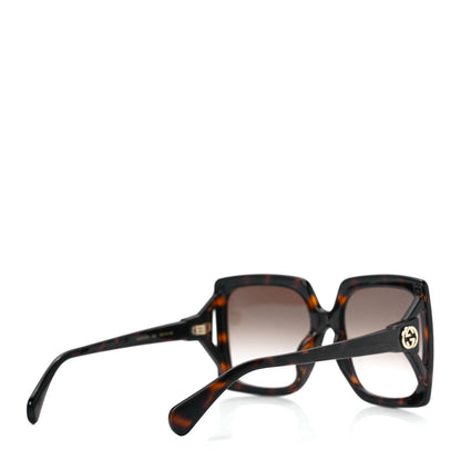 Gucci Acetate Square Frame Sunglasses GG0876SA Tortoise 4 of 7