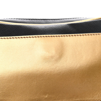 Prada Saffiano Travel Belt Bag Black Platino 11 of 12