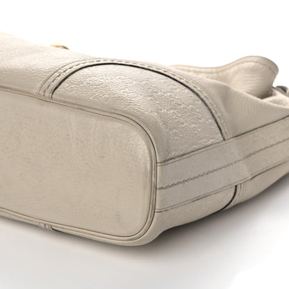 Gucci Calfskin Guccissima Trim Large Signoria Hobo Ivory 9 of 19